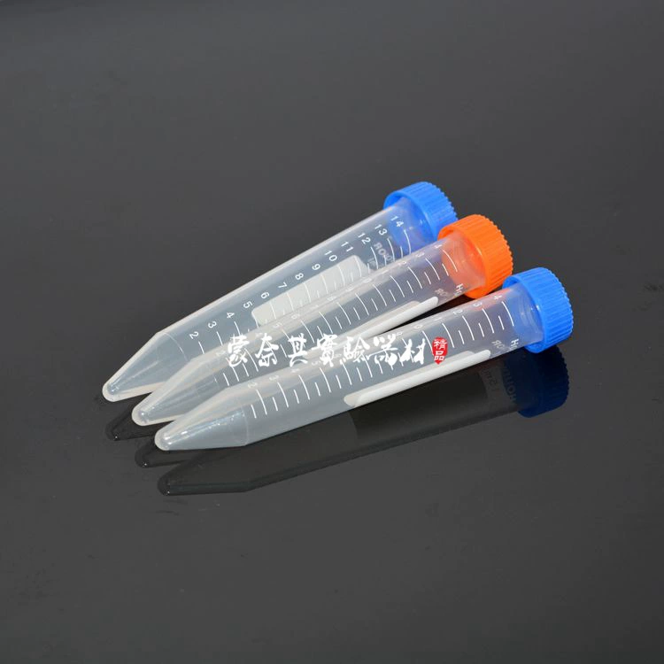 Прямая поставка с завода 15 мл с винтовым наконечником и нижней шкалой центрифужная трубка пластиковая центрифужная трубка 100 шт./Упак.