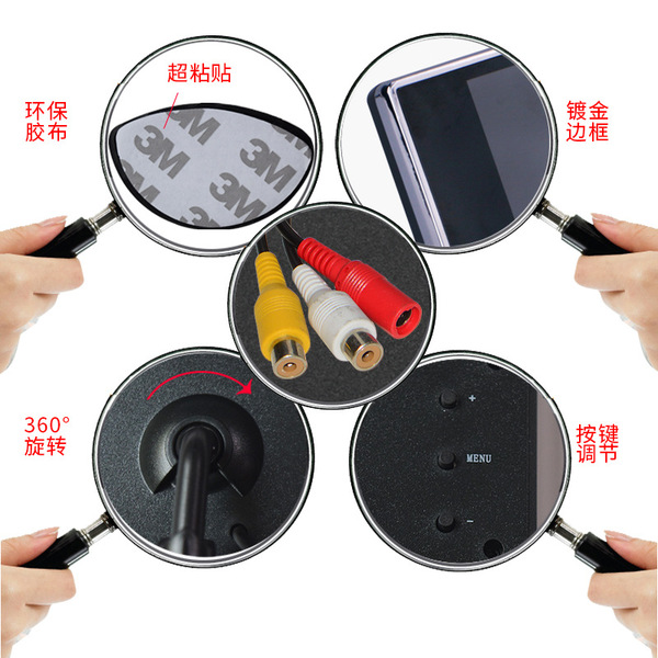 Car display HD minor monitoring small TV 3.5 -inch LCD digital…
