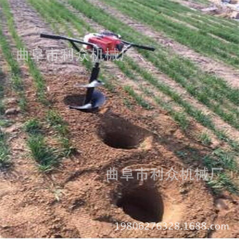 陵川县 脚踏式汽油挖坑机 带支架固定挖坑机