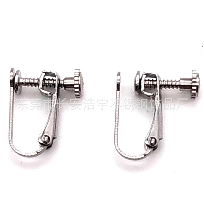 Manufactor wholesale Simplicity fashion Stainless steel Spiral Ear clip DIY No pierced ear clip Earring and clip