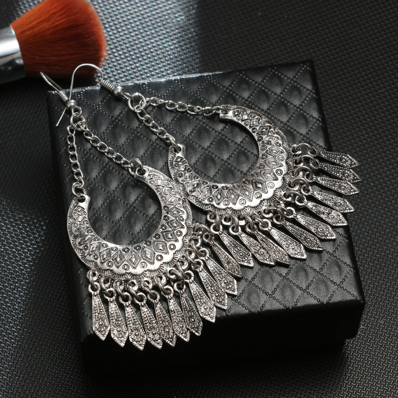Alloy Vintage Geometric earring(Main color) NHGY1699-Main color