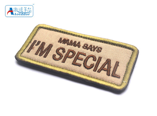 Dog patch MAMA say i'm special embroidered cloth patch Mom says I'm special Velcro stamp