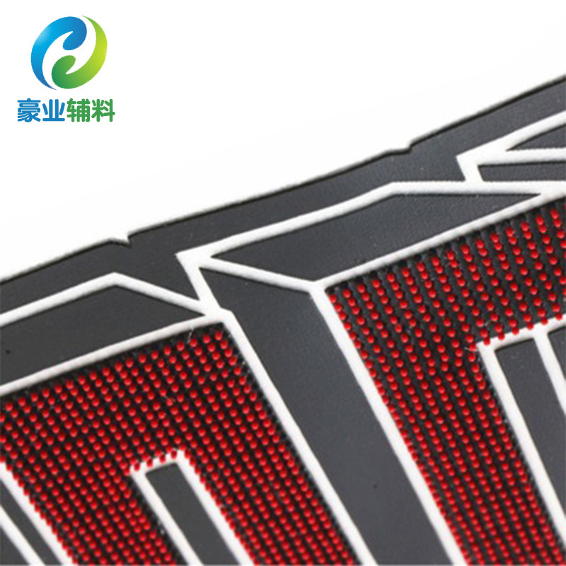 厂家来图来样硅胶立体牙刷热转印烫标3d矽胶环保烫唛车缝多色