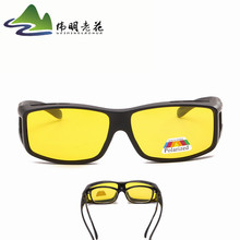 新款運動防風護目鏡黃片偏光太陽眼鏡 駕駛夜視鏡套鏡擋沙網紅款