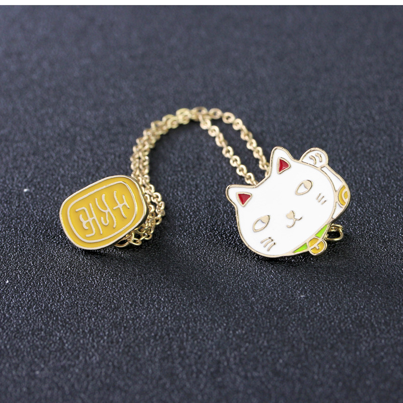 Fashion Cartoon Cute Lucky Cat Alloy Brooch display picture 4