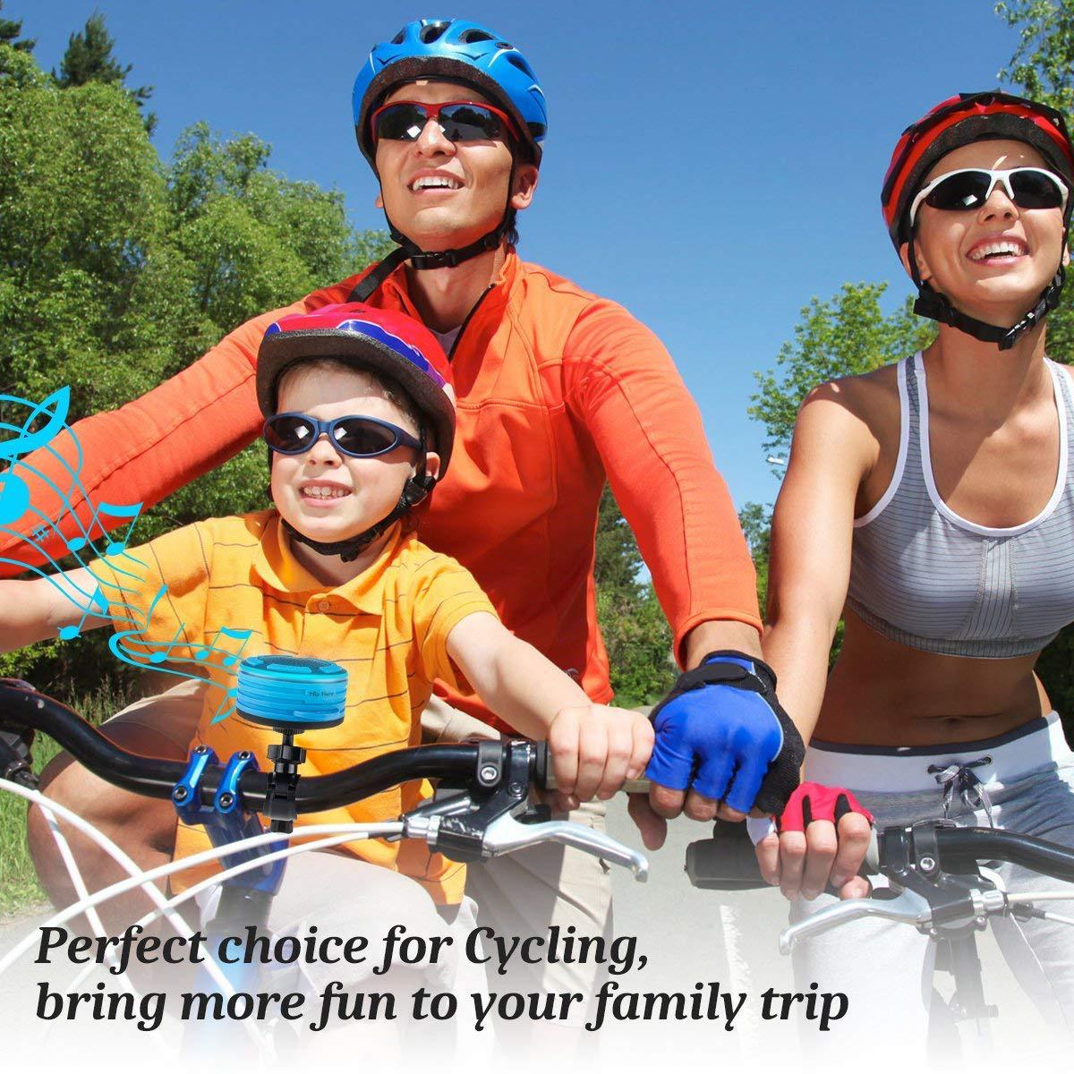 自行车音响7级防水蓝牙音箱音响低音炮LED防水音响收音机户外挂勾