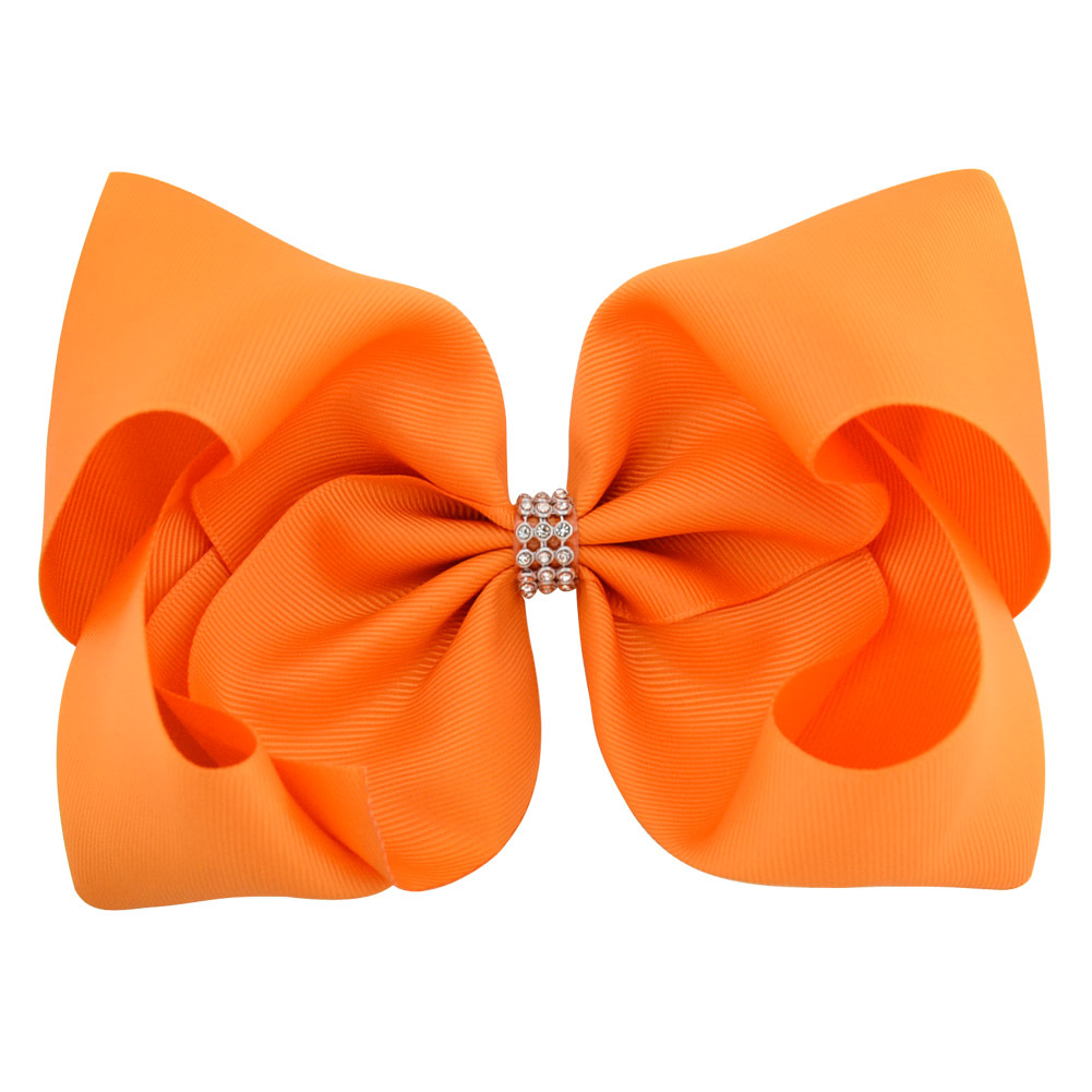 Candy Color 8 Inch Children's Bowknot Alice Flower Hairpin Set display picture 4