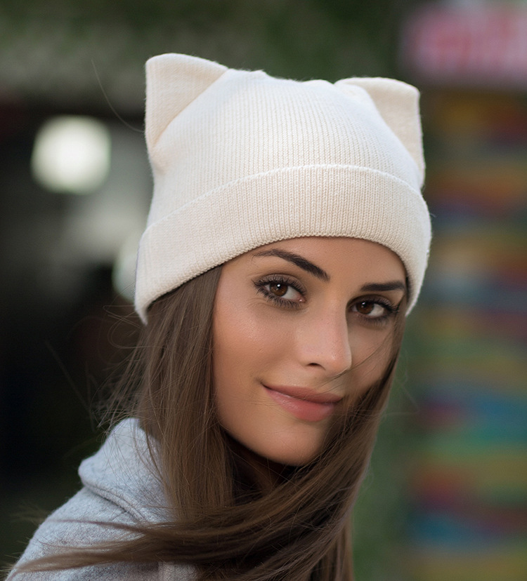 Women's Basic Letter Solid Color Wool Cap display picture 5