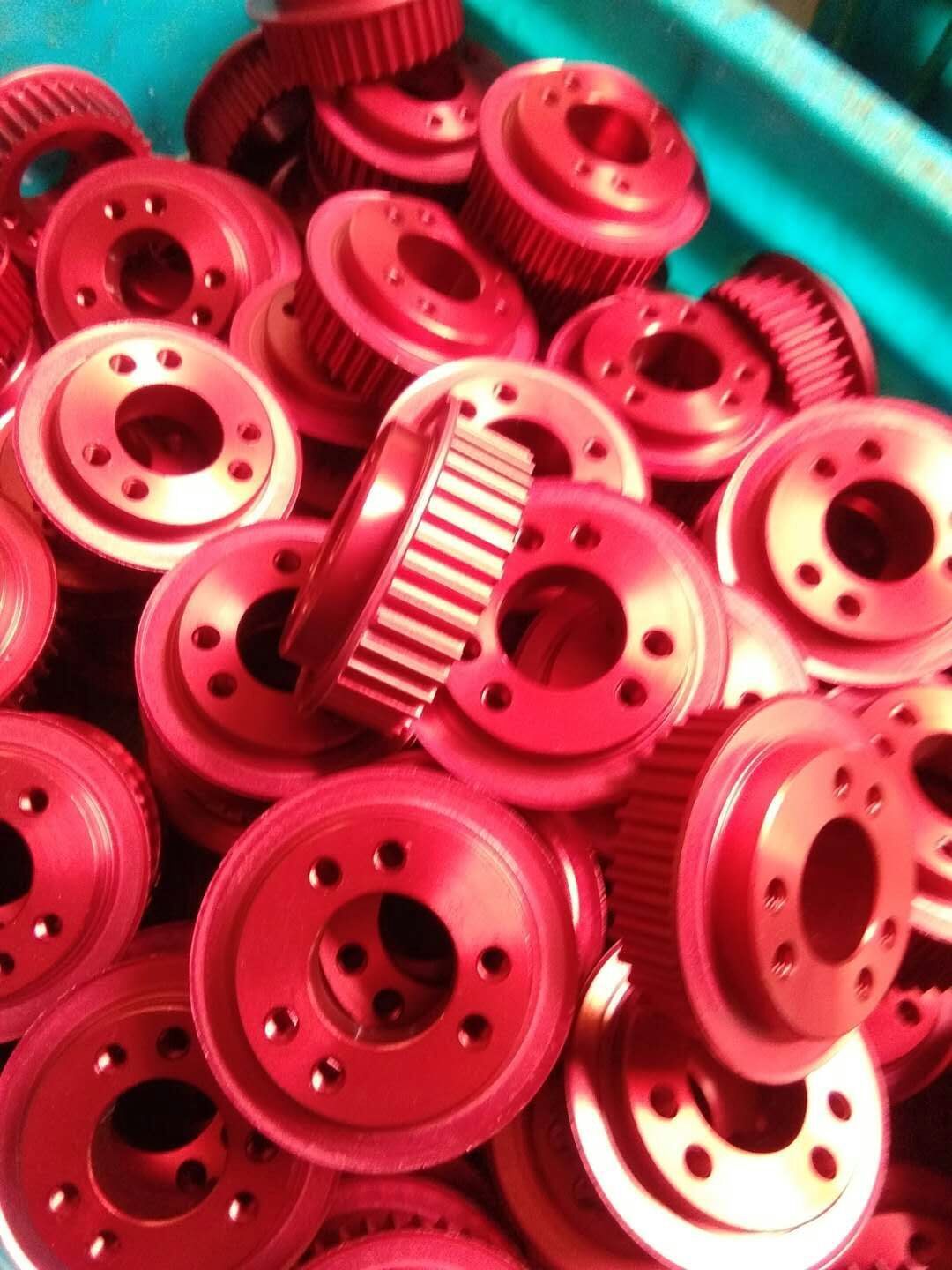 浩发专业生产销售铝合金5M-30齿同步轮，表面处理彩镀