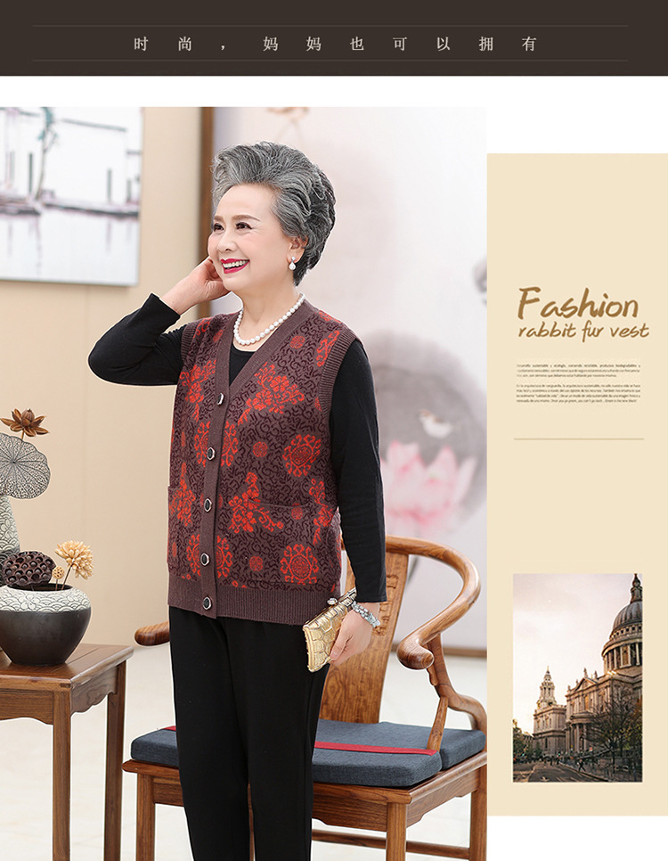 Gilet femme MOUTON ROUGE en Tricot - Ref 3317913 Image 13