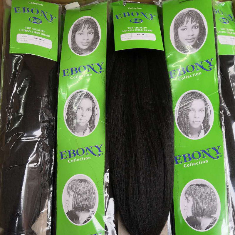 African Black Women's Fluffy Wig Ebony Yaki Braid Hair Extensions 24" Dreadlocks Big Braids Wig