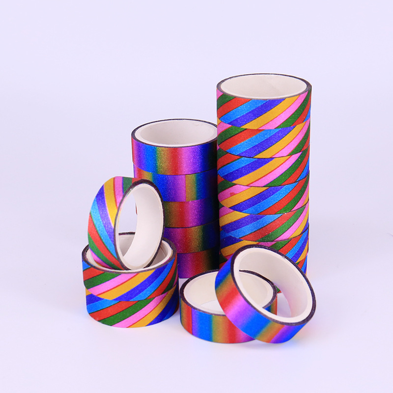 Creative stationery DIY manual decorate Twinkle Glitter tape Private Custom