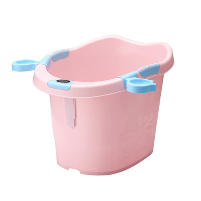 婴儿折叠浴盆宝宝洗澡桶家用新生儿加厚大号儿童泡澡缸沐浴桶用品