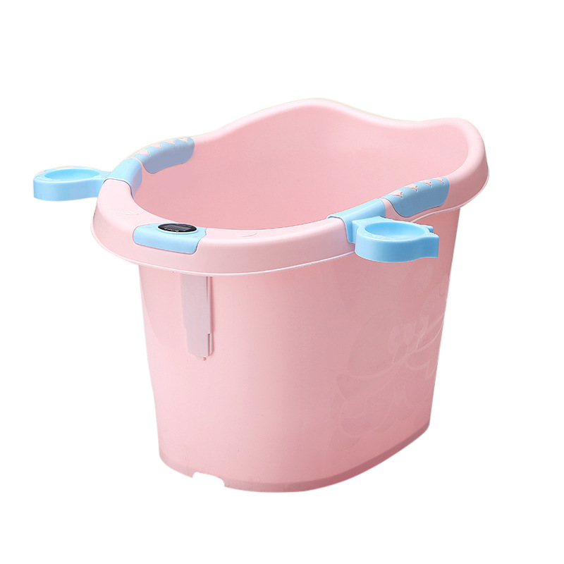 婴儿折叠浴盆宝宝洗澡桶家用新生儿加厚大号儿童泡澡缸沐浴桶用品