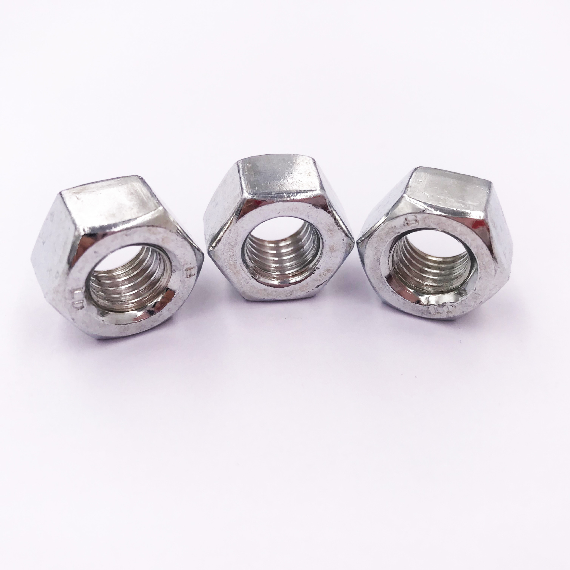 厂家供应高强度碳钢镀锌六角螺母/不锈钢304六角螺母螺帽非标定制