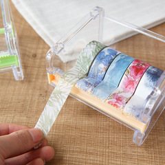 Japanese office stationery multi-purpose tape holder tape cutter tape machine desktop tape storage box finishing box