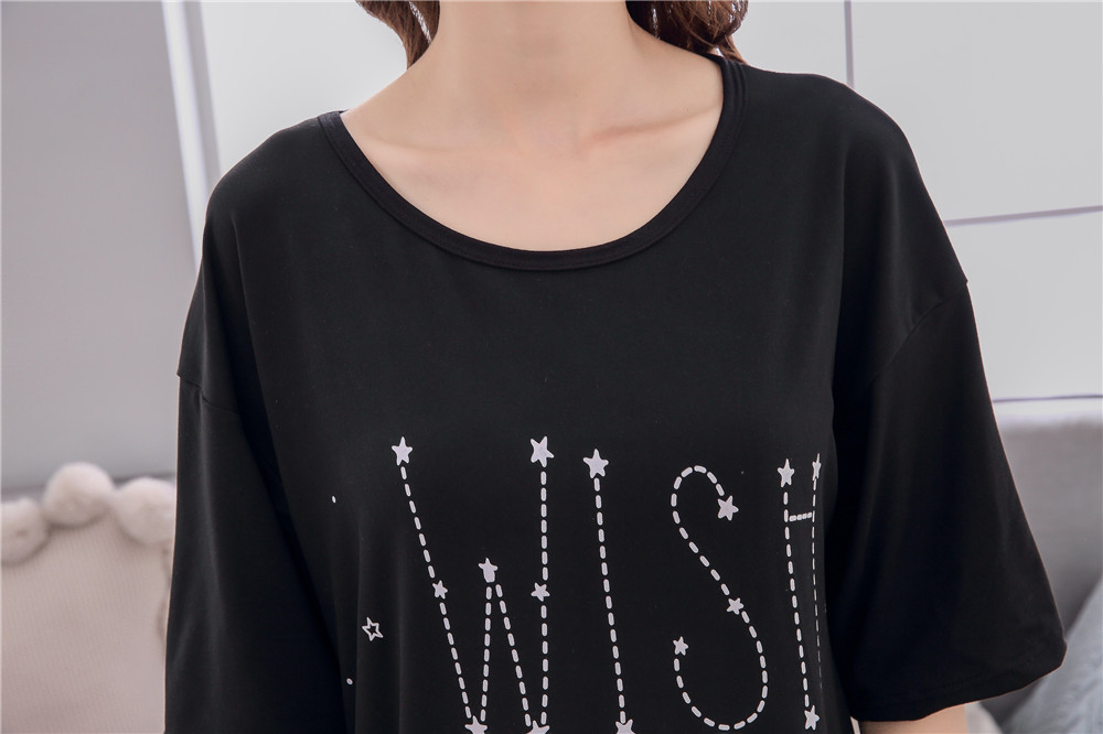 Cute Casual Style Short Sleeves Round Collar Polyester Lover’s Clothes Pajamas display picture 95