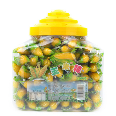 布拉拉玉米棒軟糖休閑零食糖果婚慶喜糖玉米味糖果12g*100棒棒糖