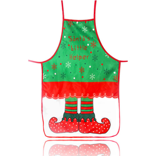 Cross-border wholesale Amazon Christmas decorative apron fabric color printing decorative props apron cartoon Christmas clothing