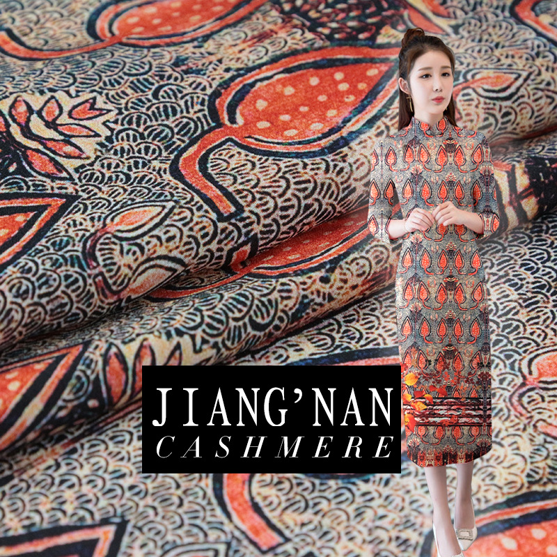 Silk one-sided genuine design cloth, 2019