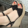 Summer high sandals, universal golden footwear platform, 2023, plus size