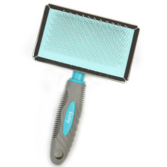 Petiybeauty/Polish Massage Round Head Steel Comb Household Unraveling Short Hair Dog and Cat Use Pull Hair Comb Plastic Handle Needle Brush