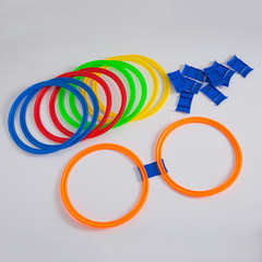 幼兒園教具兒童體智能感統訓練器材體育課用玩具跳格房子跳圈圈跳