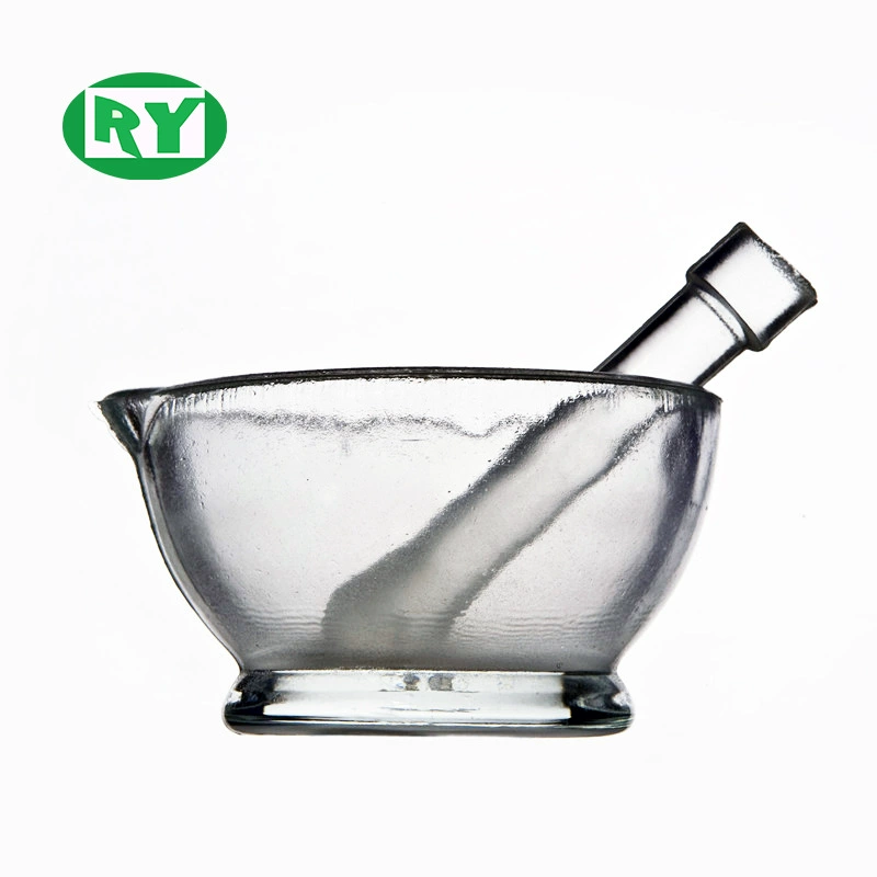 Производитель силы Шанхай Хэци, стеклянная ступка, шлифовальный стержень, шлифовальная чаша для лекарств, банка для жарки, миска для лекарств