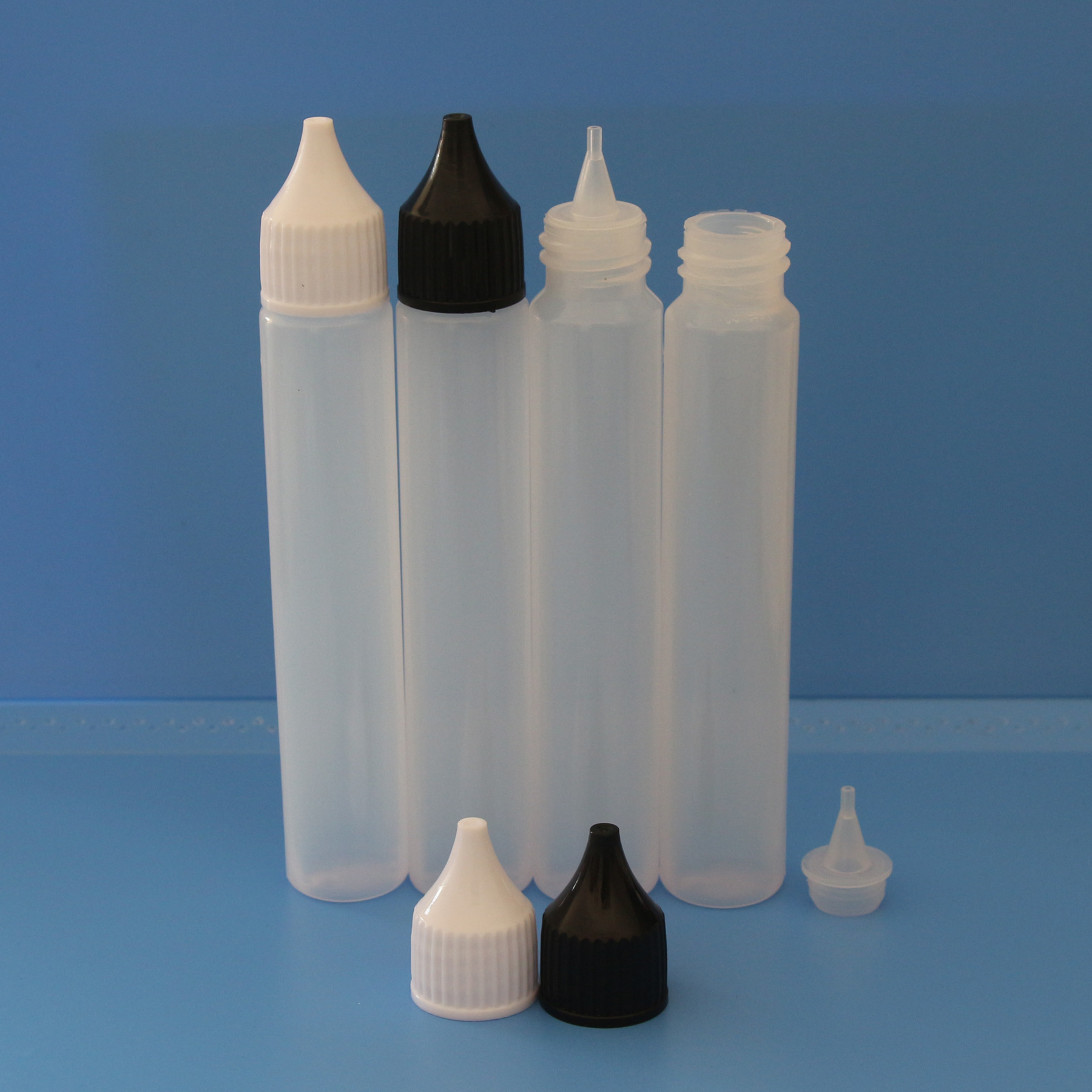 30毫升液瓶长款 30ml塑胶瓶LDPE软材质笔形瓶独角兽油瓶子