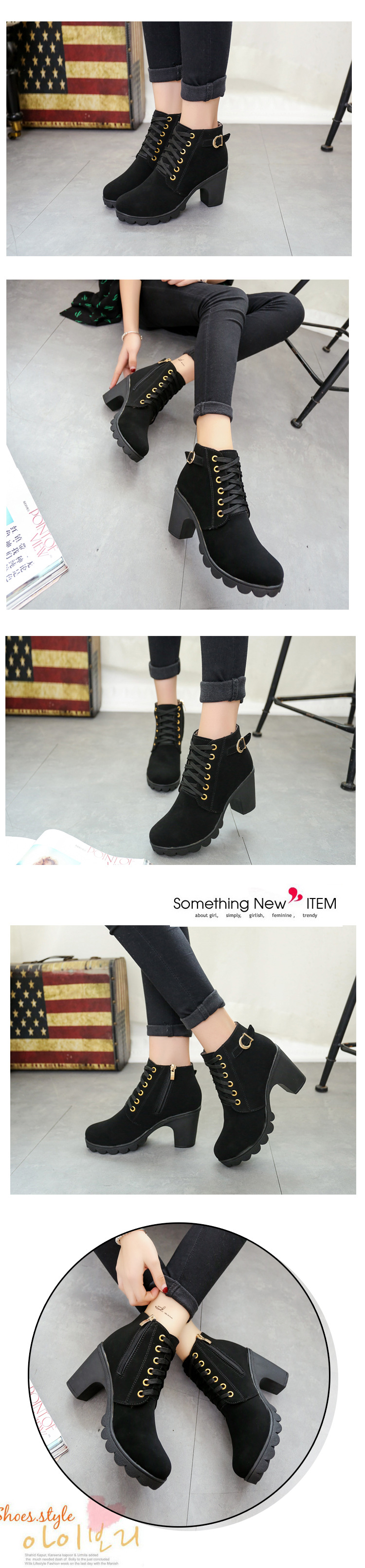 Bottes femme en Tissu - Ref 3355542 Image 15