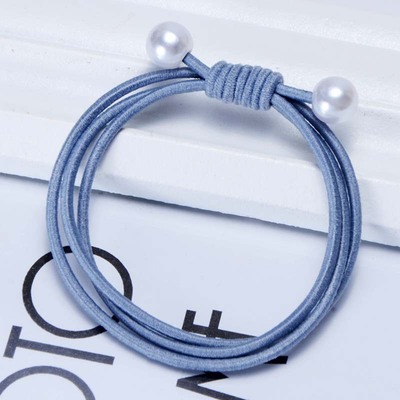 韩版扎头发皮筋 超实用学生女士发圈 头饰批发 时尚珍珠头绳