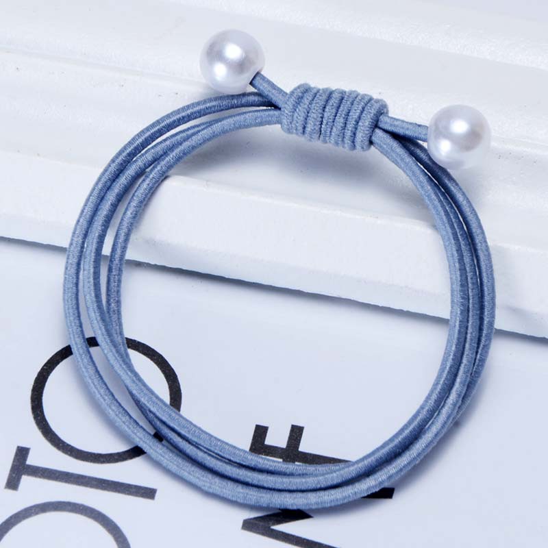 韩版扎头发皮筋 超实用学生女士发圈 头饰批发 时尚珍珠头绳