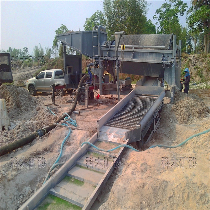 刚果金选金机 大型效率高淘金车 青州移动旱地选金设备厂家