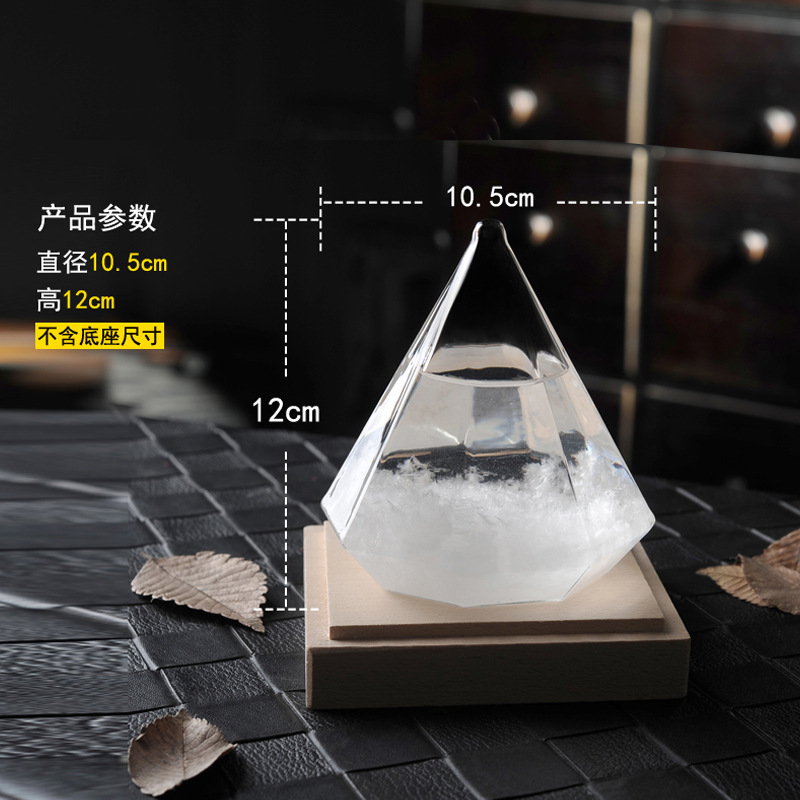Letras libres regalo creativo pronóstico del tiempo botella tormenta diamante Nuevo vidrio artesanía regalo al por mayor