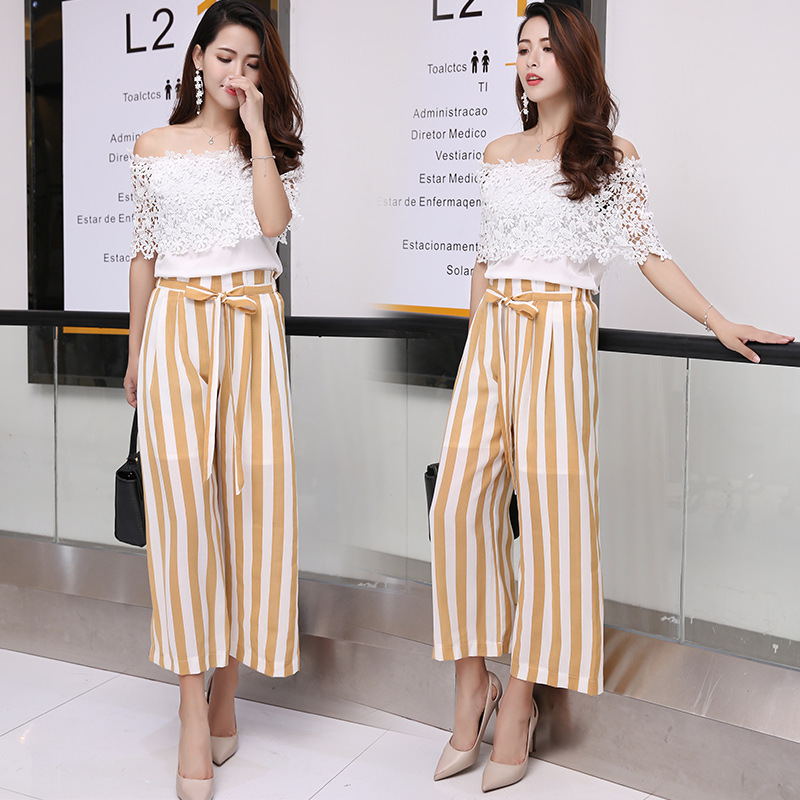 【厂家直销】2018春夏新款九分阔腿裤女薄款垂感八分黑色显瘦百搭