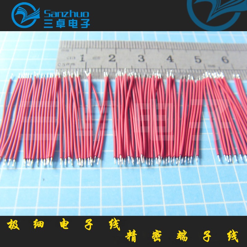 supply 3302 30AWG PE Halogen free electronic wire external diameter 0.7mm Tinned copper wire Length can be customized