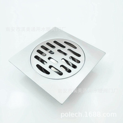 廠家直銷不鏽鋼單雙用洗衣機地漏 防堵塞加厚10*10防臭下水器地漏