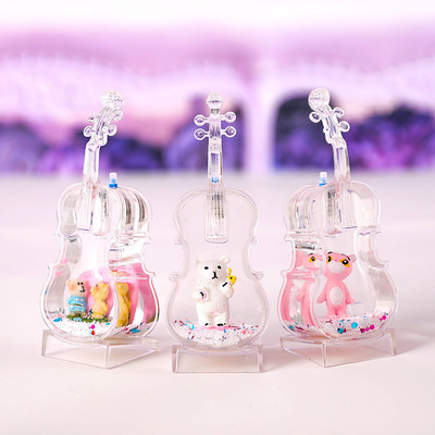 originality violin Float Cartoon Craft ornaments SY129 LIGHT Decoration Discoloration Flash student gift