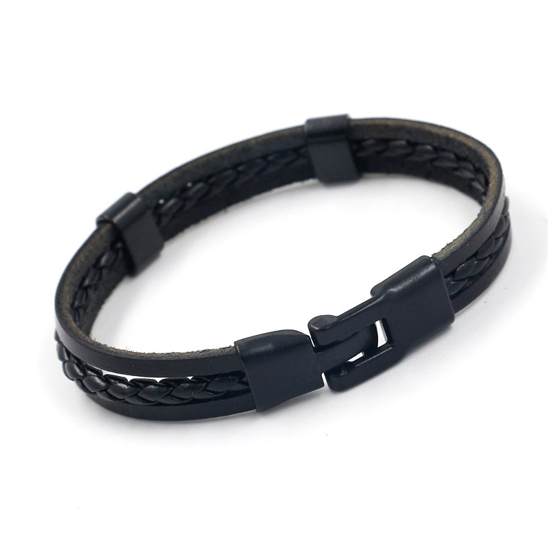 Мужской черный ретро мод bracelet аксессуар для импорта, простой и элегантный дизайн