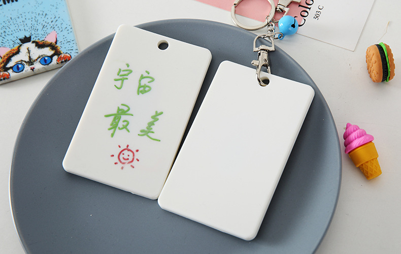 Unisex Solid Color Plastic Open Card Holders display picture 4