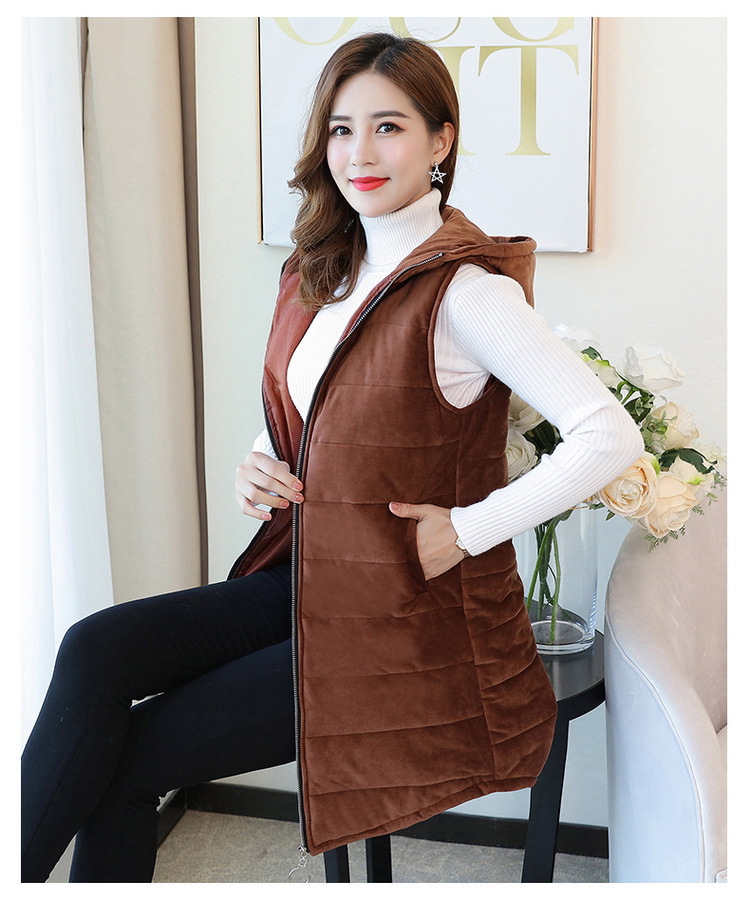 Gilet femme en Peau de pêche - Ref 3317833 Image 20