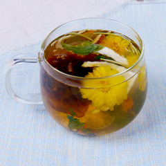 Pangdahai eight-flavor tea, bergamot, kumquat, dried licorice slices, mint leaves to soothe throat, lily dry Pangdahai chrysanthemum tea wholesale