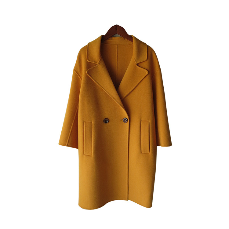 Italy Unique three-dimensional Cut Luxurious manual Two-sided Cashmere coat Fur overcoat Manufactor Direct selling