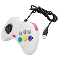 セガ土星ハンドルusbゲームハンドルパソコンpcハンドル大量現物sg001/白黒