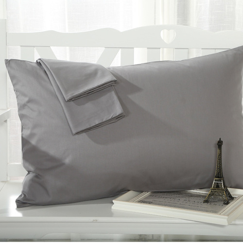 Pillowcase Wholesale Pure Cotton Pillowcase Single Simple Solid Color Pillowcase Pair Pack Cross-border Supply Hot Selling at Home and Abroad