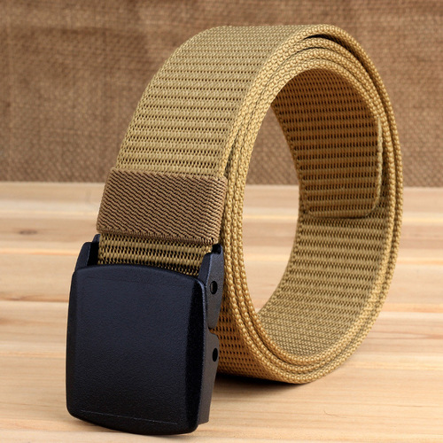 ENNIU YKK buckle, thickened nylon belt, security inspection belt, outdoor belt, belt can be customized with LOGO