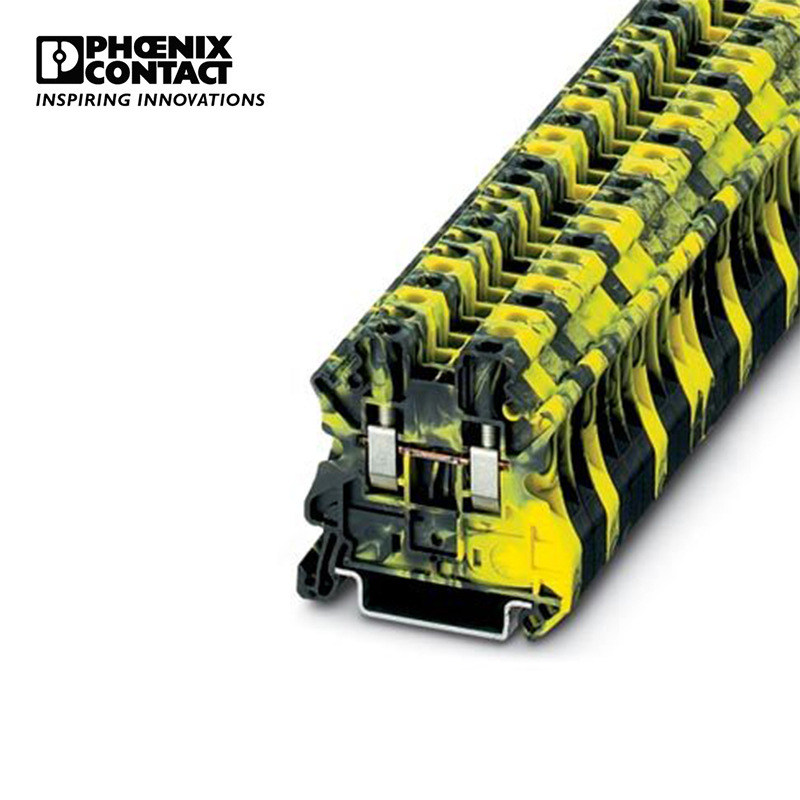 菲尼克斯 接线端子4平方螺钉连接凤凰端子导轨端子 UT4-FE