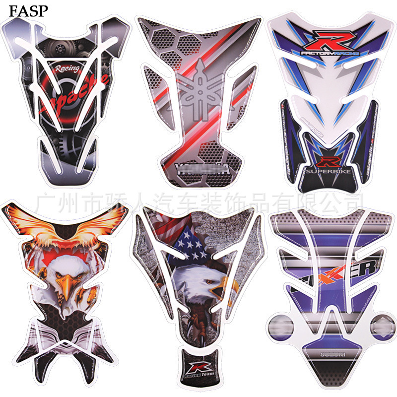 New motorcycle modified accessories fuel tank protection sticker fish bone sticker Knight car sticker decal Universal