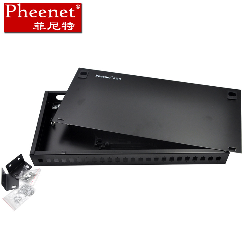 Pheenet菲尼特 24口机架式光纤终端盒光纤配线架熔接配线箱架