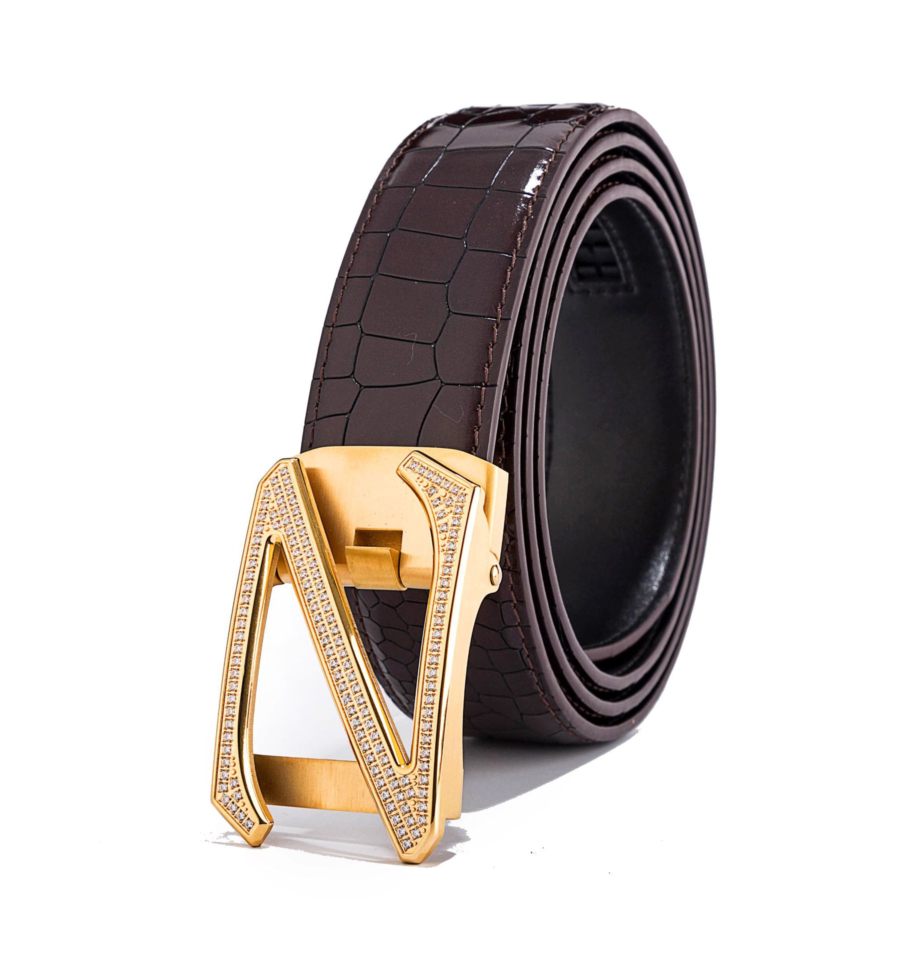 Elite quality double-sided import leather belt